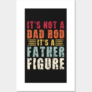 Its A Father Figure | Vintage Sunset Funny Dad Posters and Art